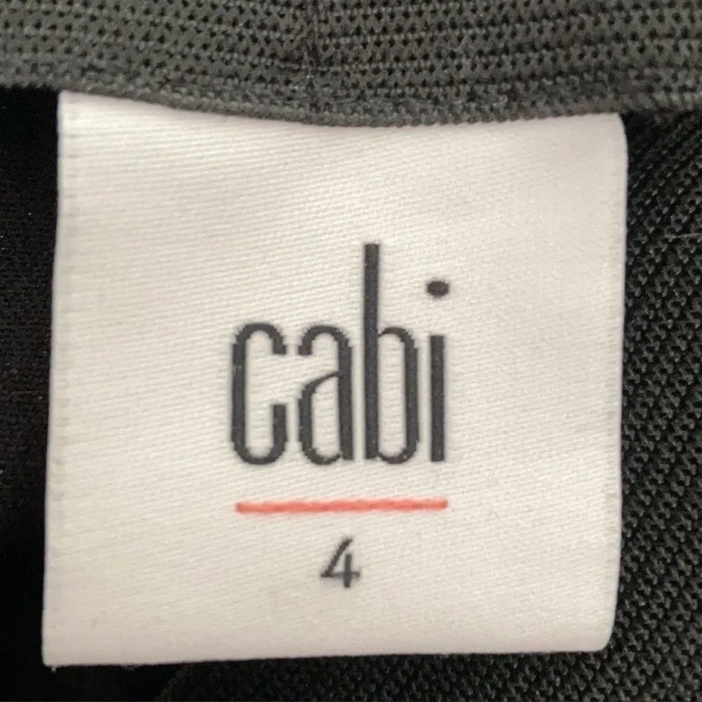 CABI Pencil Slacks Side Zip Black Size 4 #5174 EUC